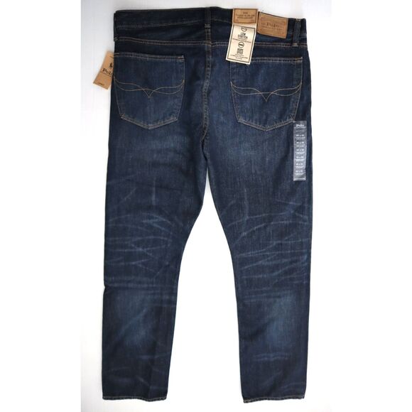 Polo Ralph Lauren Men's Sz 35x32 Dark Blue Varick Slim Straight Jeans - Picture 2 of 14